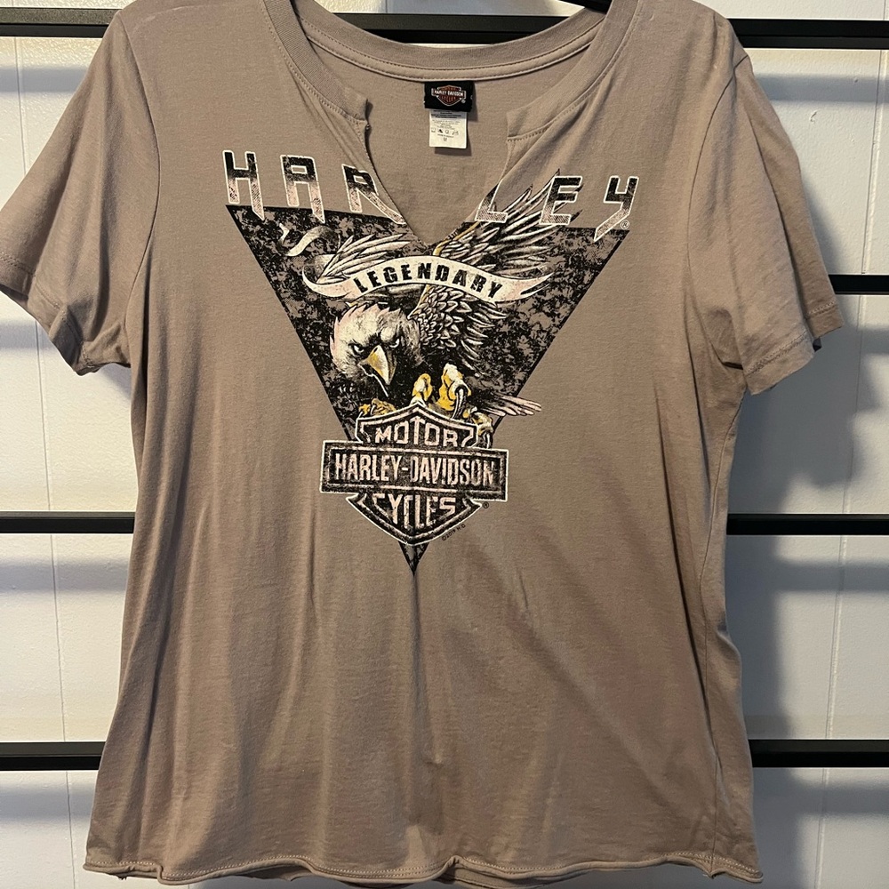 Good Used women's Harley Davidson, Size M, Short Sleeve, Tshirt, Asheville, C12